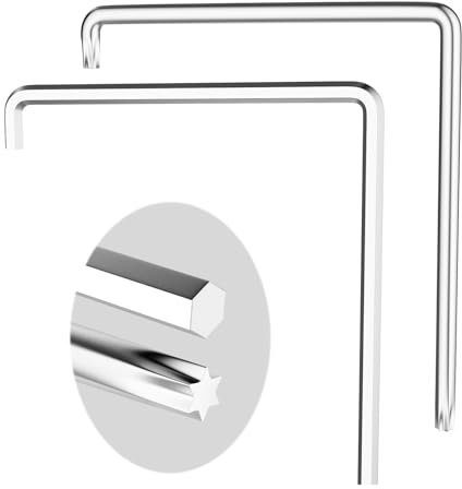 Pinyenr 2 Stück Fenster Einstellwerkzeug Tür Einstellwerkzeug Inbusschlüssel 4mm und Torx TX15 Einstellschlüssel für Fenstereinstellungen, Tür und Fenstermontagen, Türreparaturen