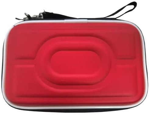JYGamhanbil Tragetasche Reisetasche Hülle für Nintendo Gameboy Advance GBA | Schutzhülle Hartschale für Gameboy Color GBC/GBP/DS Lite/NDSL/NDSi, für Anbernic RG34XX, Rot