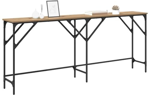 vidaXL Console Table Artisan Oak 180 x 30 x 75 cm Engineered Wood