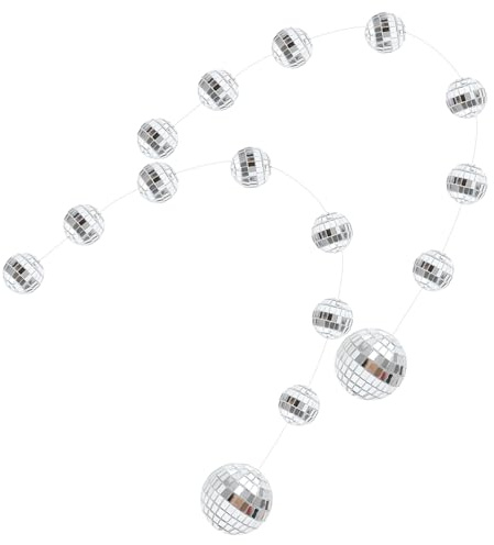 SHINEOFI Hängende Spiegeldiscokugel für Partydekoration Festivals Hochzeiten mit Reflektierenden Lichtern und Einfacher Befestigung an Decke oder Fenstern