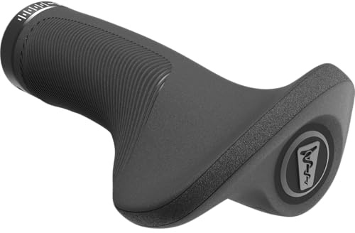 SQlab Fahrrad Griffe 721 2.0, ergonomischer Griff, Fahrradgriff in schwarz, Fahrradgriff für Citybike, Lenkergriff Fahrrad in S-L