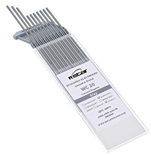 WC20 2% Les électrodes Cérium tungstene Tig les électrodes de tungstène Ø2.4 *175MM 10PC électrodes pour soudure TIG universe – grises