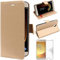 ebestStar - compatible with Samsung Galaxy J5 2017 Case SM-J530F Wallet Case PU Leather Flip Cover with Card Slot Holder, Gold + Tempered Glass Screen Protector [Phone: 146.2 x 71.3 x 7.9mm, 5.2'']