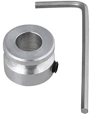 CNBTR Einzelne Antriebsscheibe/Umlenkrolle mit Bohrung, D16 x 8 mm, Aluminium, 8-mm-Bohrung, Rollenbreite 4 mm, mit Inbusschlüssel, Befestigungsschrauben, für Motorantrieb, Motorwelle, Riemenantrieb