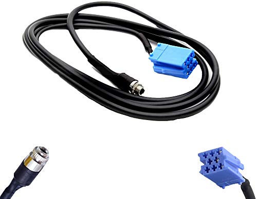 1neiSmartech Cavo Funzione Aux con Jack Femmina da 3,5mm per Autoradio Delphi Grundig Bosch No Source Available Compatibile con Fiat Punto 500 Panda e Altri modelli Auto