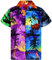 King Kameha Funky-Chemise-Hawaienne, Manche-Courte, Surf, Couleurs-Mélangées-Aléatoirement, XS