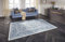 Elle Decoration Keshan Maschad Orientalischer Teppich - Kurzflor Vintage-Look Orientalisch Orient Klassischer Orientteppich für Wohnzimmer Esszimmer Flur oder Schlafzimmer Saphirblau, 80x150cm