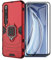 XIFAN - Carcasa para Xiaomi Mi 10 5G/Mi 10 Pro 5G Nuevo Robusto Anillo Soporte [Funciona con Soporte magnético para Coche] Funda de Coche, Rojo + 2 Paquetes de Vidrio Templado Protector de Pantalla