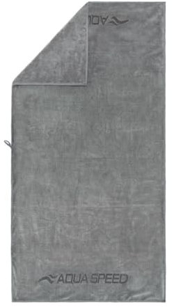 Aqua Speed Sporthandtuch Fitnessstudio Gym 70x140 | Mikrofaser Handtuch | Reisehandtuch | Badetuch schnell trocknened | Grau 400g | Sammlung Microfaser | Dry Soft