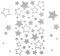 Kesote 210x Sticker Stern Aufkleber Glitzer Silber Etiketten Selbstklebend zum Basteln für Weihnachten Deko Geschenk
