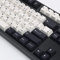 Japanische Tastenkappen 133 Tasten Schwarz Weiß Tastenkappe Cherry Profile Dye-Sub PBT Minimalistisch Kompatibel mit GH60 / GK64 / GK61 / 68/87/104 Tastatur