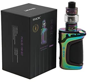 Smok Mag-18 Kit mit 7,5 ml TFV18-Tank 230 W Mod 0,96-Zoll-Bildschirm IQ-X-Chip Kindersicheres Top-Filling-System Kein Nikotin Prism Rainbow
