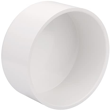 Lswteiz 6 PVC Rohr Ende Kappe Fitting Schema 40 Möbel Grade - Weiße Buchse Stecker Adapter für DIY Garten Regal und PVC Möbelbau