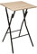 5 five simply smart Klappbarer bartisch mit 2 sitzen in holzoptik - 60 x 60 cm