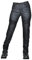 HOMDECR Pantalones vaqueros de moto de corte ajustado para mujer, con protectores de rodilla y cadera, elásticos, ajustados, pantalones de motorista, Negro , M