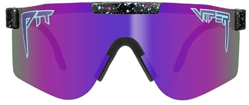 Pit Viper The Original Sunglasses Wide Fit, The Midnight mit polarisierten violetten Gläsern