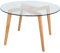 Presume de casa Mesa de Comedor 120 * 75 Cristal pie Madera Tundra Mesas de Comedor Dmhaya/Metal 120 * 75 * 120