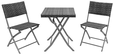 HTI-Living Tischgruppe Siggi Klapptisch Klappstühle Balkonmöbel