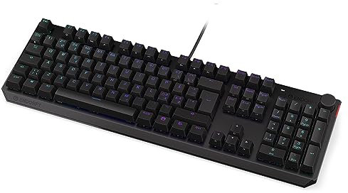 ENDORFY Thock NO Brown, Kailh Brown Tactile switches, Full Size Mechanical Keyboard, Nordic Layout, PBT keycaps, Volume Control knob | EY5B009, Schwarz