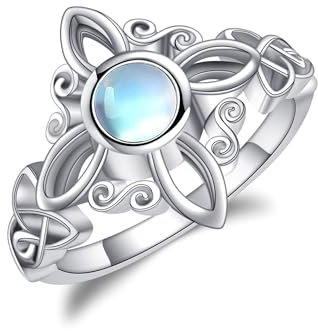 Hexen Knoten Ring Sterling Silber Keltische Hexe Knoten Ring Hexen Knoten Schmuck Geschenke für Frauen