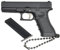 Gunyoo Mini Pistole Schlüsselanhänger Modell Schlüsselanhänger Ornament Kollektion Für Männer Sammlung Geschenke (Schwarz)