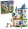 LEGO Friends Castle Bed and Breakfast Hotel Ensemble de jeu pour enfants de 12 ans et plus, avec 4 mini poupées, une figurine de chien et des accessoires, idée cadeau pour filles, garçons et