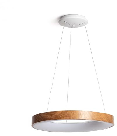 LEDKIA LIGHTING LED-Pendelleuchte 50W Metall CCT Wählbar Jacob-L Braun
