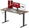 SANODESK Höhenverstellbarer Schreibtisch 180 x 80 cm Schreibtisch Höhenverstellbar Elektrisch Ergonomischer Steh-Sitz Tisch Computertisch für Heimbüro Homeoffice(braun)