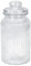 Koopman International Vintage Ribbed Glass Sweet Jar with Lid, 1000ml, Clear, Airtight, Victorian Style, Kitchen, Party, Wedding, Buffet, Home