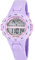 Montre Calypso pour Unisex K5850/3 Junior Collection Boîtier en Caoutchouc Multi Bracelet en Caoutchouc Violet