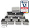 Walfinus Premium 10er-Set grau Topfreiniger, Scheuerschwamm, Putzschwamm für schwer entfernbaren Schmutz, Schwamm in der Küche, Spülschwamm, Reinigungsschwamm 9x7x4cm