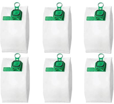 12 Sacchetti compatibili in microfibra per Aspirapolvere Folletto VK140 e VK150 filtraggio a 5 strati antipolline antiacaro per pelo animali e guarnizione in gomma per un'aspirazione perfetta