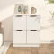 Tino Tech 60x30x70 cm Sideboard mit Tür Beistellschrank Esszimmermöbel Highboard Schlafzimmermöbel Aufbewahrungsschrank Anrichte für Wohnzimme Mehrzweckschrank Holzwerkstoff Weiß