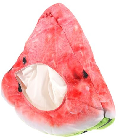 LIFKOME Wassermelonen-kopfbedeckung Festliche Kopfbedeckung Essen Hüte Party-wassermelonenhut Fruchthut Essen Stirnband Dekorativer Wassermelonenhut Obst Hut Kostüm Hut- Pp Baumwolle