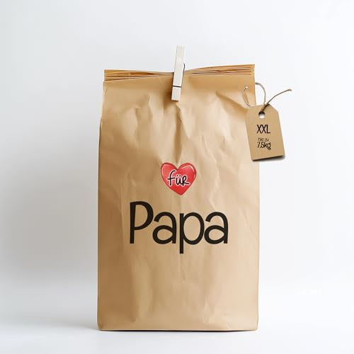 XXL Geschenktüte/Papiertüte/Geburtstag, Hochzeitstag, Valentinstag, Vatertag, Muttertag, Tüten für große Geschenke, große Überraschungen, MADE in GERMANY! (Papa)