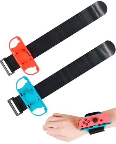 TPZORJX Armbänder für Just Dance 2025 2024 2023 2022 2021,Verstellbarer Elastischer Gurt Für Controller Für Switch Für Kinder Und Erwachsenearmbänder,Verbessert dein Spielerlebnis(2pcs)