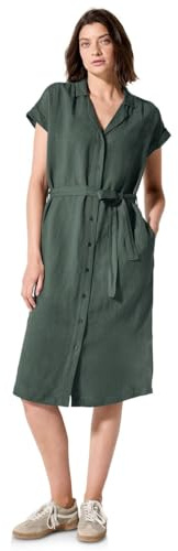Cecil Linen_LI/CV Solid Dress balmy Khaki XL