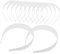 DRESSOOS 12pièces Bandeaux Plastique Blancs Diy Accessoires De Cheveux à Décorer Pour Fêtes Et Usage