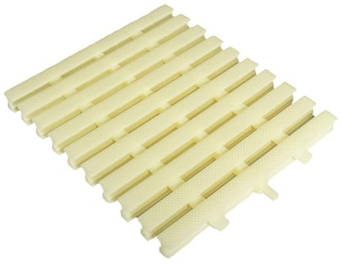 Grille de Drainage antidérapante pour Piscine, 3 Trous, pour piscines Hors Sol et douches de Balcon, Couleur os Durable, Format 30x, empêche Les débordements et Assure la sécurité.