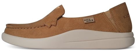 Kickback Rizzo Women’s Recycled Suede Slip‑On Loafers – Smart Casual Shoes with Orthotic Support and Premium Leather Lined Interior – Comfortable Everyday Summer Footwear