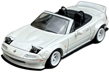 Mazda MX-5 Rocket Bunny Modellauto Im Maßstab 1:64 Farbe: Holiday Surprise Weiß Fertig Montiert Für Wohndekorationen