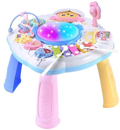 Générique Spieltisch mit Musik | Lernzentren für | Multi- Nummer Lernen Musik Büro interaktiver Lerntisch Lerntische für Kleinkinder