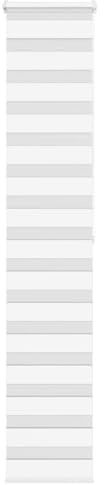 Doppelrollo Weiß 50x200 cm, Stoffbreite 45,9 cm, 100% Polyester, Sichtschutz Sonnenschutz für Fenster, Verdunkelung im Innenbereich
