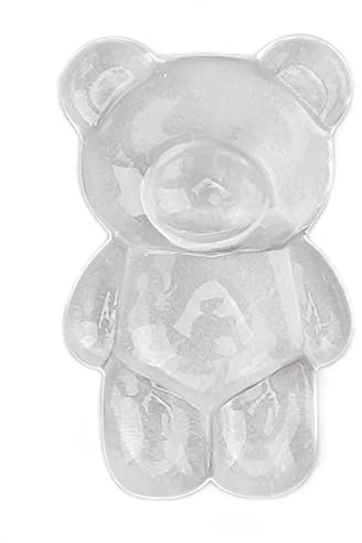 LUCKDANO 50pcs Nail Polish 50pcs Cute Cartoon Bear Shaped Nail Polish Color Display Card - Transparent Acrylic Art Color Card for Easy Customer Choice