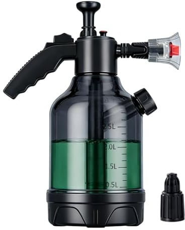 Spruzzatore di schiuma - Lavatrice per auto con pompa a mano | Bottiglia di schiuma a pressione portatile con ugelli regolabili per la pulizia 'auto Strumento di dettaglio per l'irrigazione del gi