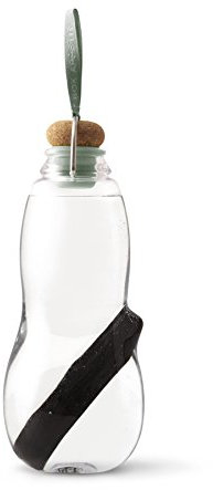 BLACK+BLUM Eau Good botella de agua con filtro de carbón | Filtra el agua con carbón Binchotan tradicional japonés, potencia tu hidratación, botella a prueba de fugas sin BPA, verde oliva, 800 ml