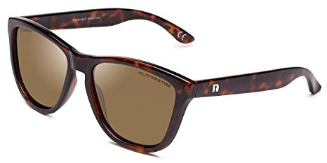 CLANDESTINE - Sonnenbrille für Herren und Damen - Modell Soho - Braune Nylon HD Gläser und TR90 Kunststoffrahmen - Farbe Habana Brown - One Size - Inklusive Smart Vision Technologie - Bessere Sicht