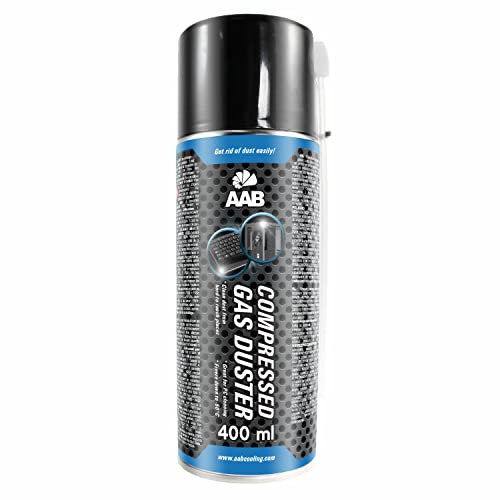 AABCOOLING Compressed Gas Duster 400ml - Computer Duster Can for Cleaning, Keyboard and Other Office Equipment, Keyboard Cleaner, Compressed Air Can, Air Blower, Keyboard Spray, PC Duster