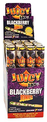 Juicy Jay's pre-Rolled Cones - 24pc Display (BlackBerry)