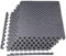 BalanceFrom Puzzle-Trainingsmatte mit ineinandergreifenden EVA-Schaumstofffliesen für MMA, Gymnastik, Heim-Fitnessstudio, schützender Boden, verschiedene Größen und Farben, 2,5 cm dick, 2,2 m², Grau